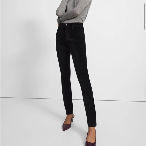 J Brand Maria Black Velvet Skinny Jeans - Picture 3 of 16